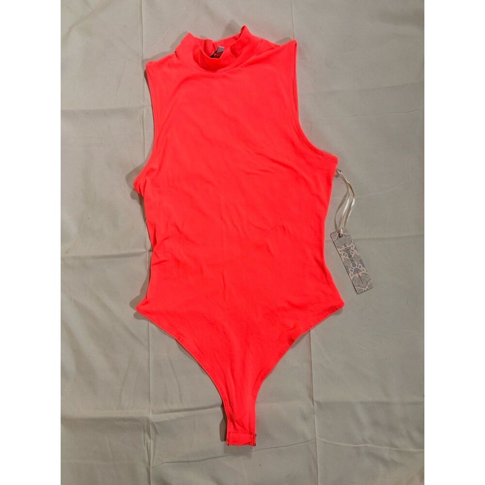 Iris Women's Neon Orange Body Suit Size S